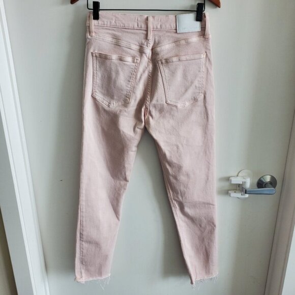 Denim Forum The Yoko High Rise Slim Pink Jeans Pant Size 27 - Picture 2 of 11